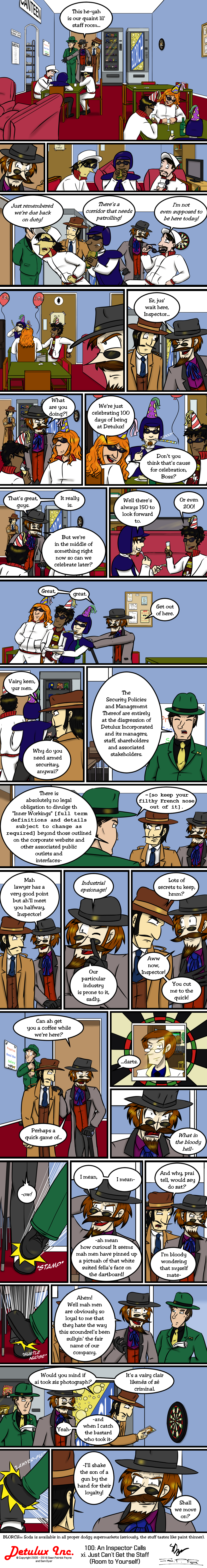 100: An Inspector Calls - xi. Just Can't Get the Staff (Room to Yourself)