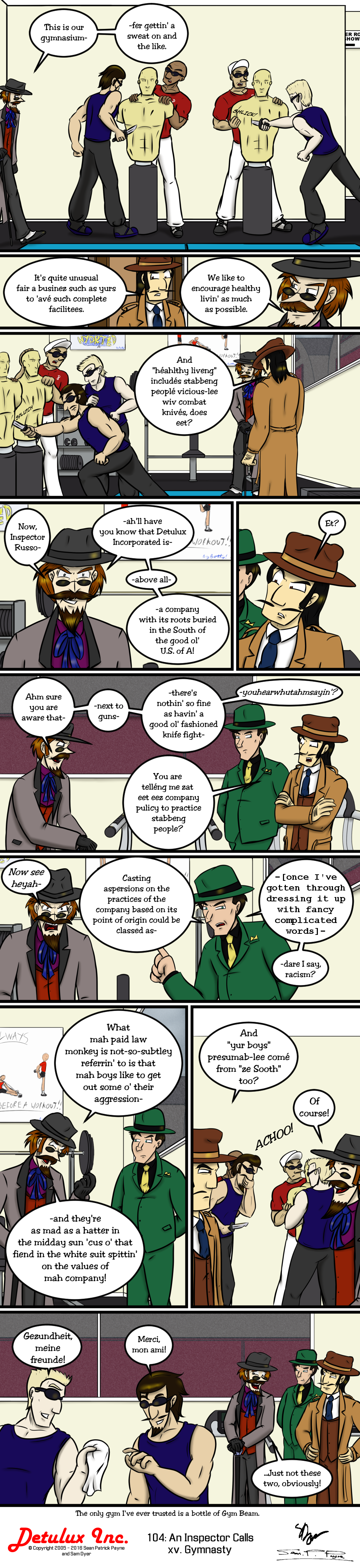 104: An Inspector Calls - xv. Gymnasty