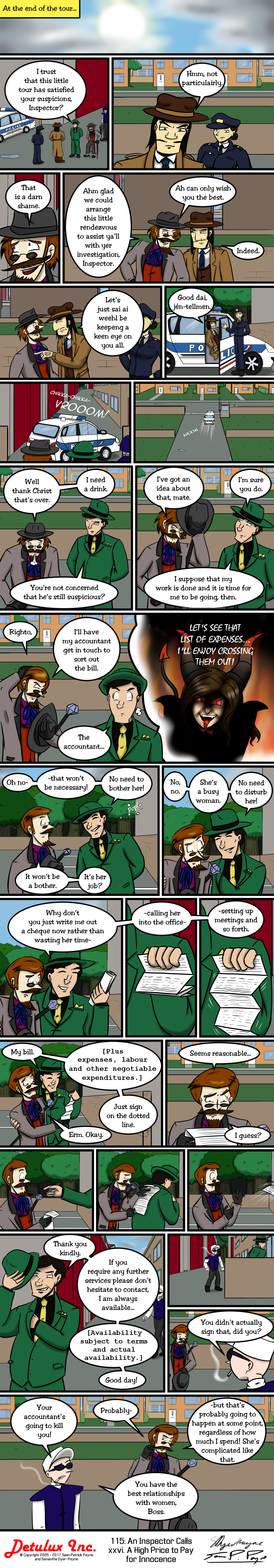 115: An Inspector Calls - xxvi. A High Price to Pay for Innocence