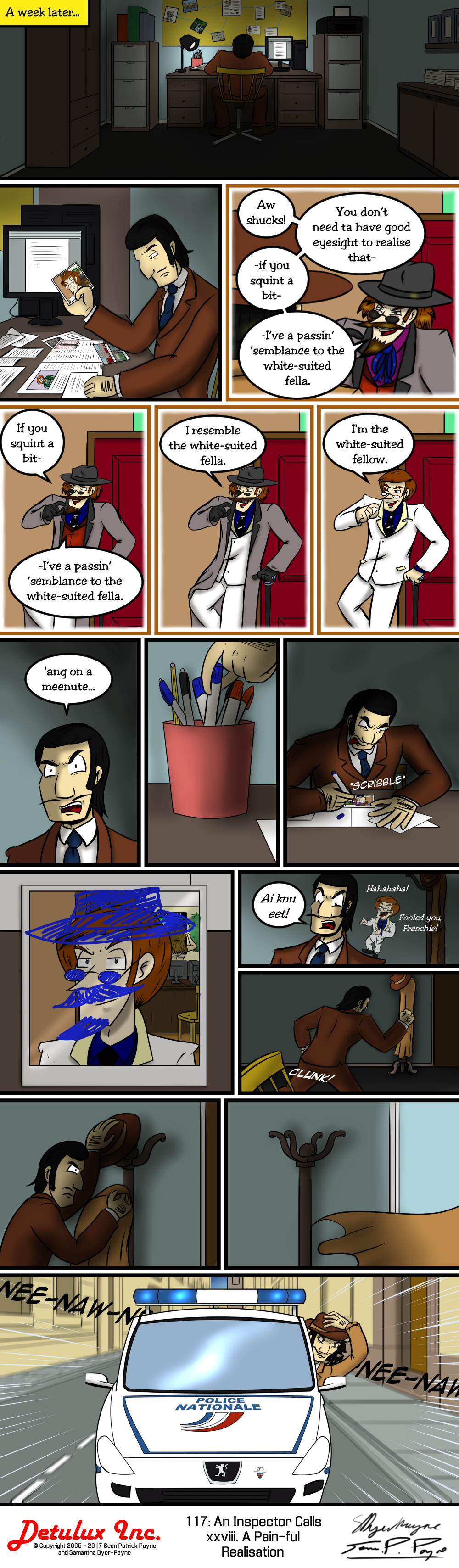 117: An Inspector Calls - xxviii. A Pain-ful Realisation