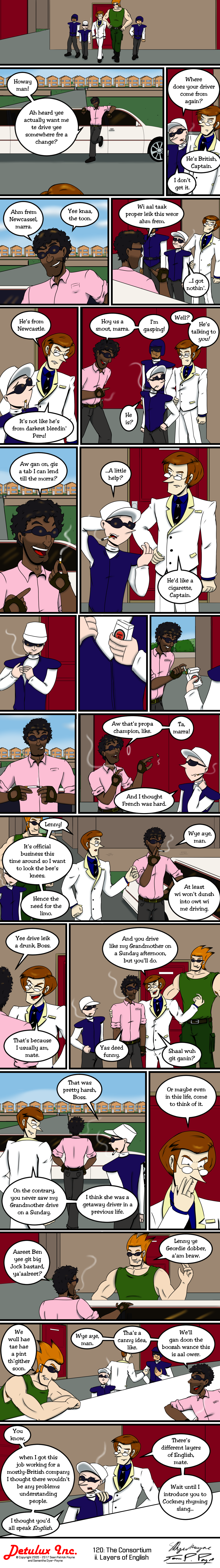 120: The Consortium - ii. Layers of English