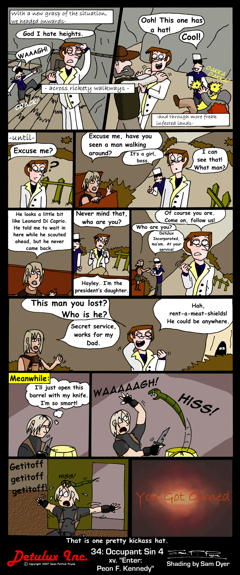 34: Occupant Sin 4 - xv. Enter: Peon F. Kennedy