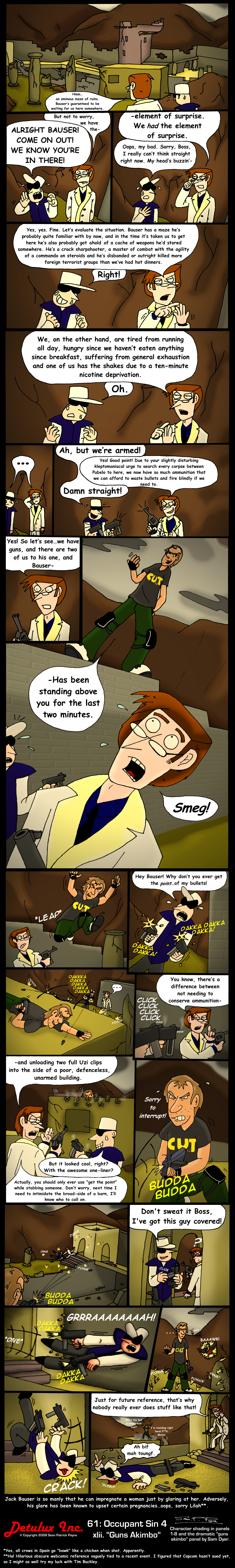 61: Occupant Sin 4 - xlii. Guns Akimbo