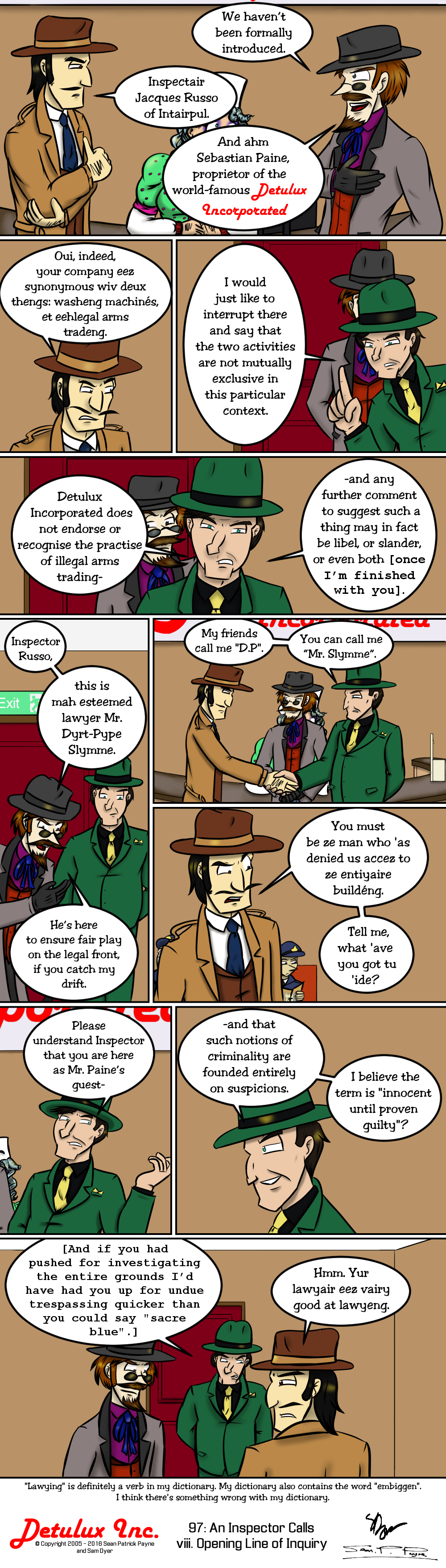 97: An Inspector Calls - viii. Opening Line of Inquiry